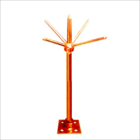 Copper Lightning Arrester - 1Mtr to 1.5Mtr Sizes, Black & Copper Colors, 12KV Voltage, 50Hz Frequency, Industrial Grade Features, 5-Year Warranty