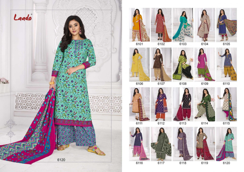 Laado Vol-61 Printed Cotton Dress Material Catalog