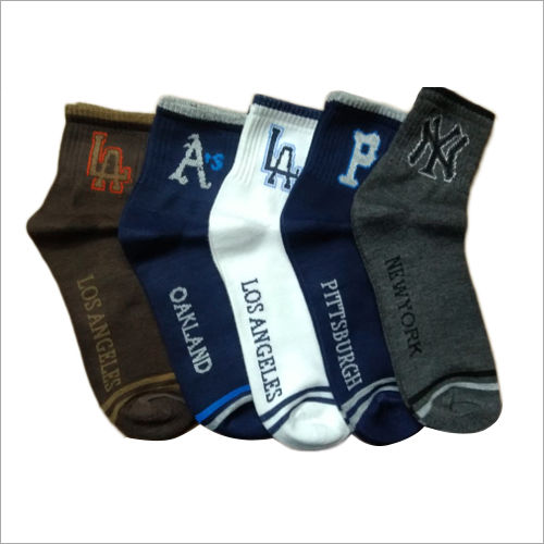 Available In Different Color Mens Multi Colour Printed Sports Socks