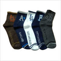 Available In Different Color Mens Multi Colour Printed  Sports Socks
