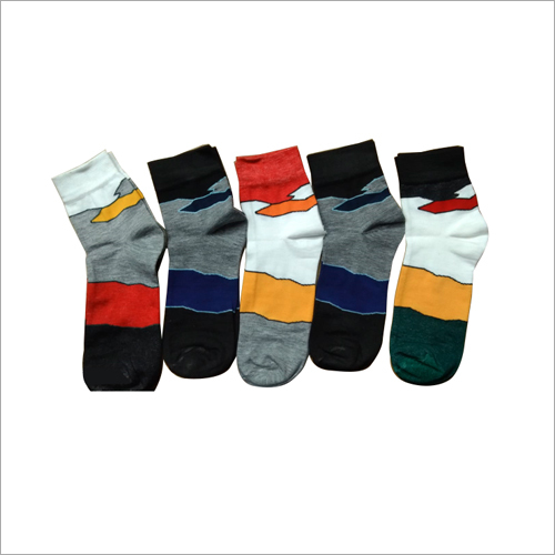 Available In Different Color Ladies Multicolor Ankle Socks