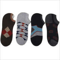 Mens Low Cut Socks - Cotton Material, Available In Various Colors, Printed Pattern Options 