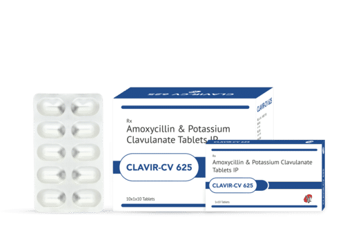 अमोक्सीसिलिन 500mg और पोटेशियम क्लैवुलैनेट 125mg टैबलेट