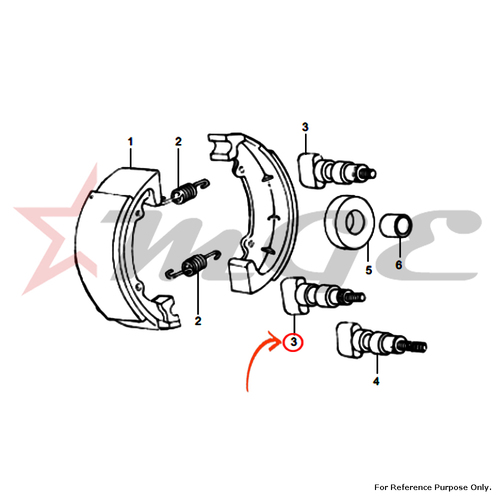 Operating Cam For Royal Enfield - Reference Part Number - #145754/B, #142855/A