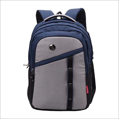 33 Ltr Waterproof Polyester Navy Blue School Bag Size: Medium