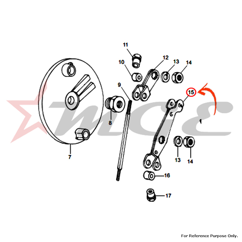 Operating Lever, Long For Royal Enfield - Reference Part Number - #142856/2