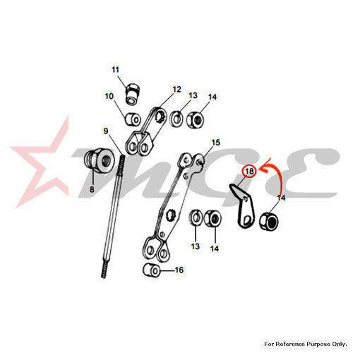 As Per Photo Wear Indicator For Royal Enfield - Reference Part Number - #143038/C, #143038