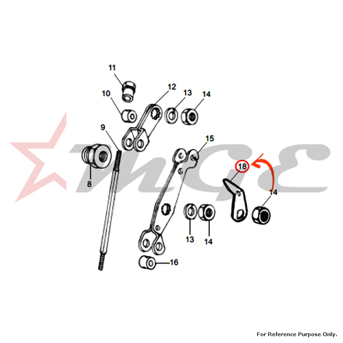 Wear Indicator For Royal Enfield - Reference Part Number - #143038/C, #143038