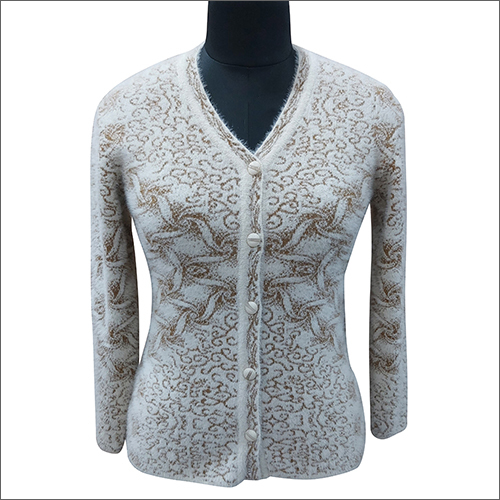 Ladies Knitted V Neck Cardigan