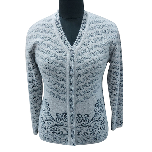 Grey Ladies Party Wear Cardigan