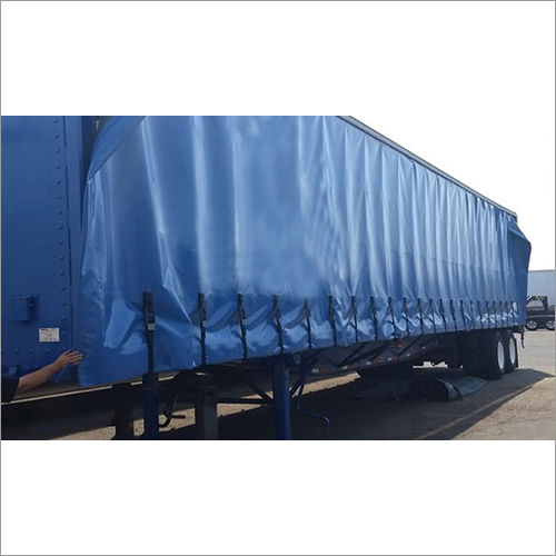 Blue Pvc Coated Nylon Tarpaulin