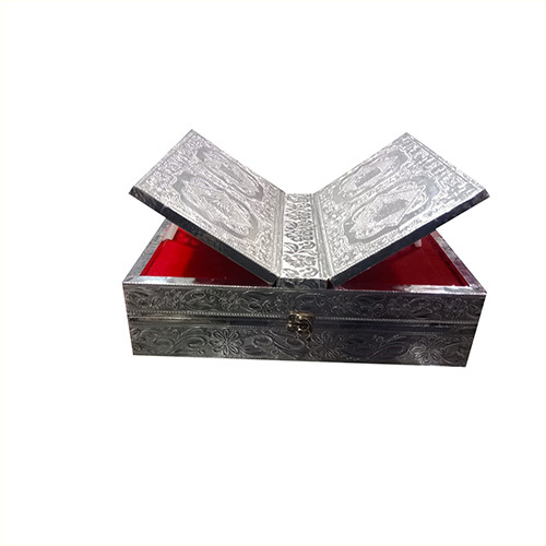 Silver Finish Quran Stand