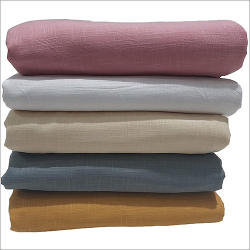 Cotton Slub Plain Fabric