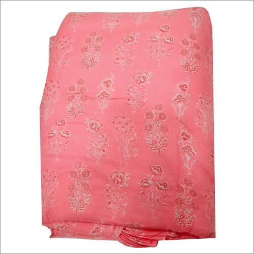 Pink Rayon Unstitched Suit Fabric