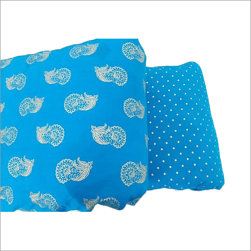 Rayon Gold Printed Fabric