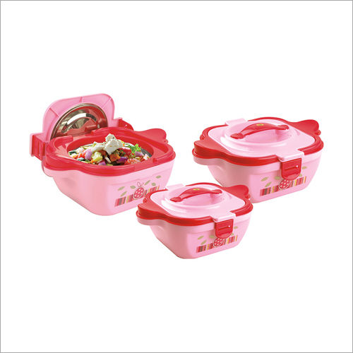 Pink Lock N Fresh 3 Pc Insulated Casseroles