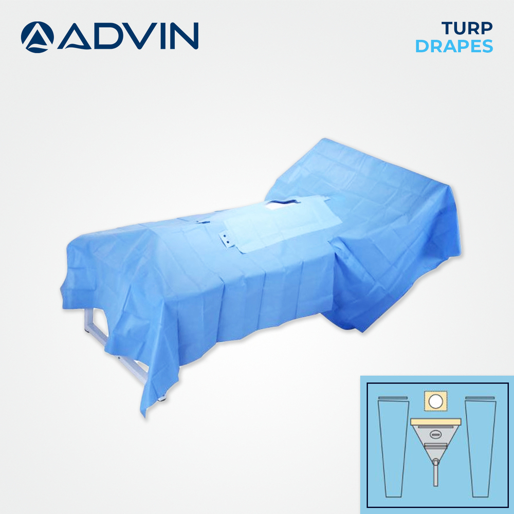 TURP Drape Set - Non-Woven Surgical Drapes for Trans Urethral Resection | International Quality Manual Operation Portable Design Advanced Technology