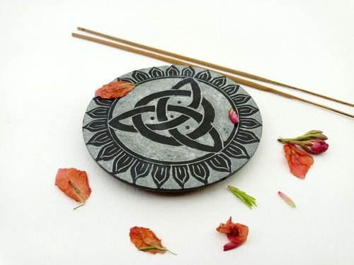 Soapstone Incense Stick Holder II Model no. 64 II Black Color