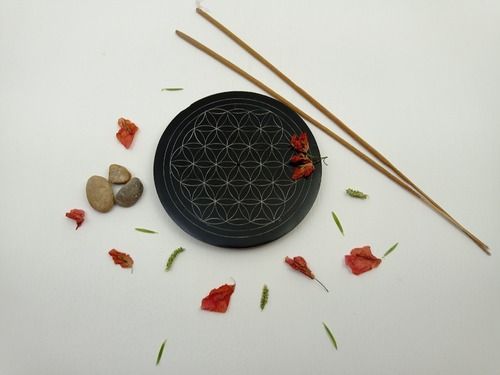 Soapstone Incense Stick Holder II Model no. 75 II Black Color