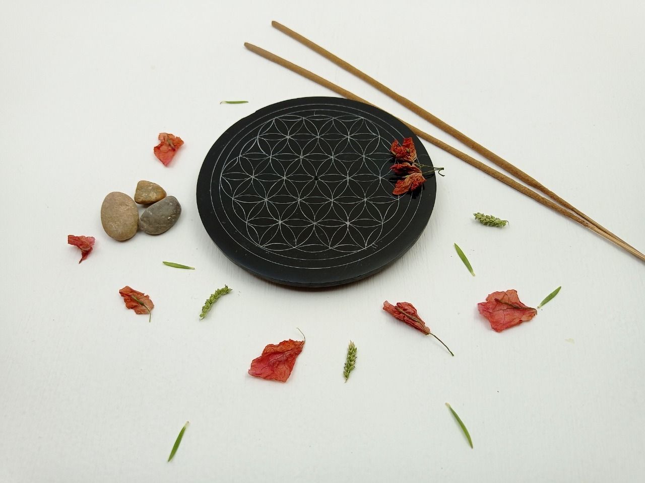 Soapstone Incense Stick Holder II Model no. 75 II Black Color