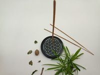 Soapstone Incense Stick Holder II Model no. 76 II Black Color