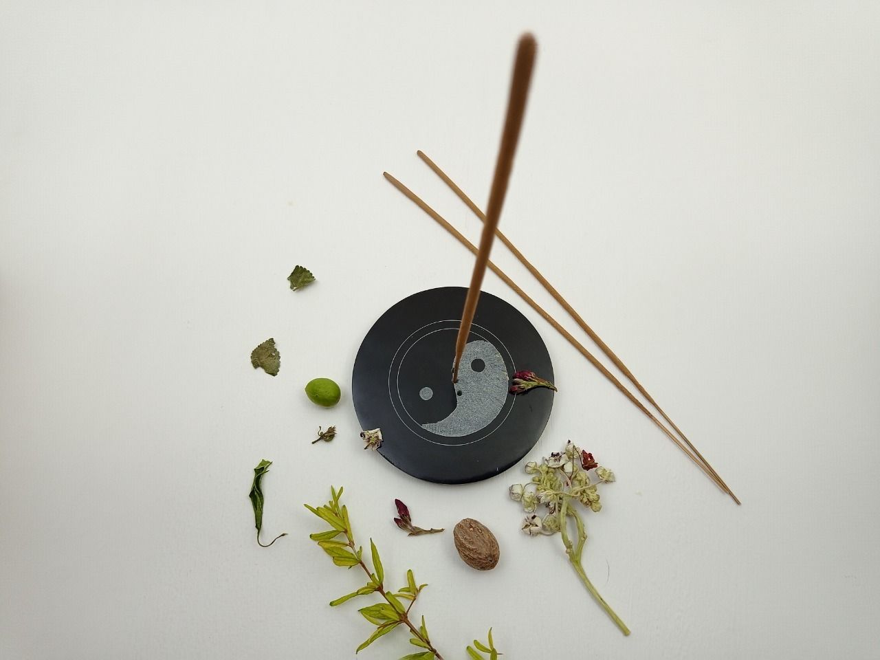 Soapstone Incense Stick Holder II Model no. 79 II Black Color