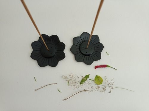 Soapstone Incense Stick Holder II Model no. 254 II Black Color