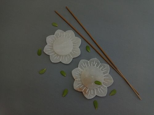 Alabaster Incense Stick Holder Ii Model No. 156 Ii White Color