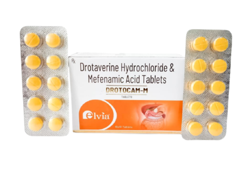 Drotaverine HCL 80 mg Mefenamic Acid 250 mg Tablets