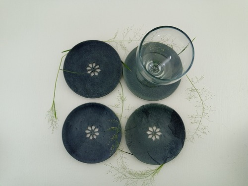 Soapstone coaster II Model no 199 II Grey Color