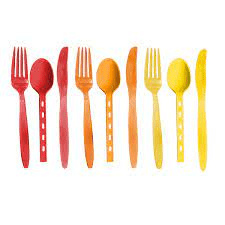Multicolour Disposable Plastic Cut
