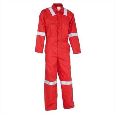 Mens Red Safety Dangri Suit
