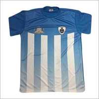 Boys Foot Ball Sublimation Blue T-Shirts