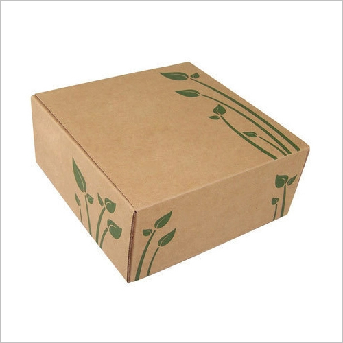 Glossy Lamination Printed Kraft Paper Packaging Corrugated Box