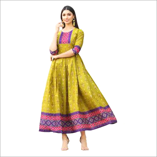 Ladies Bandhani Cotton Kurti