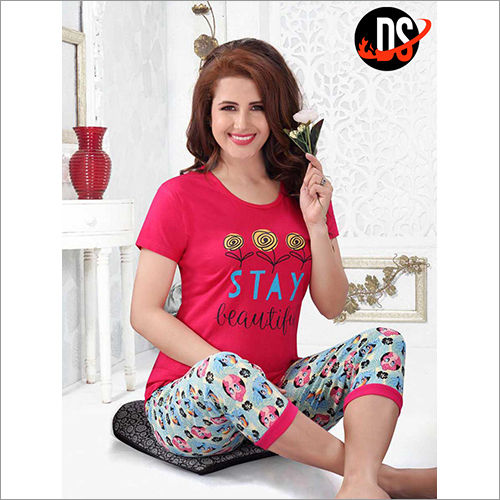 Skin Friendly Breathable Multi-color Printed Pattern Girls Nightwear at  Best Price in Wankaner