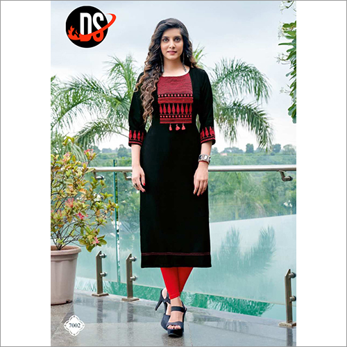 Ladies Viscose Straight Kurti