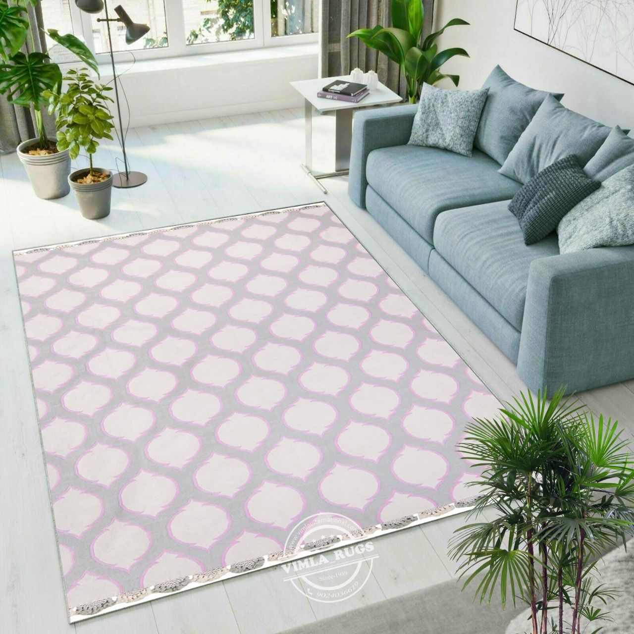 Cotton Flat Weave Area Rug