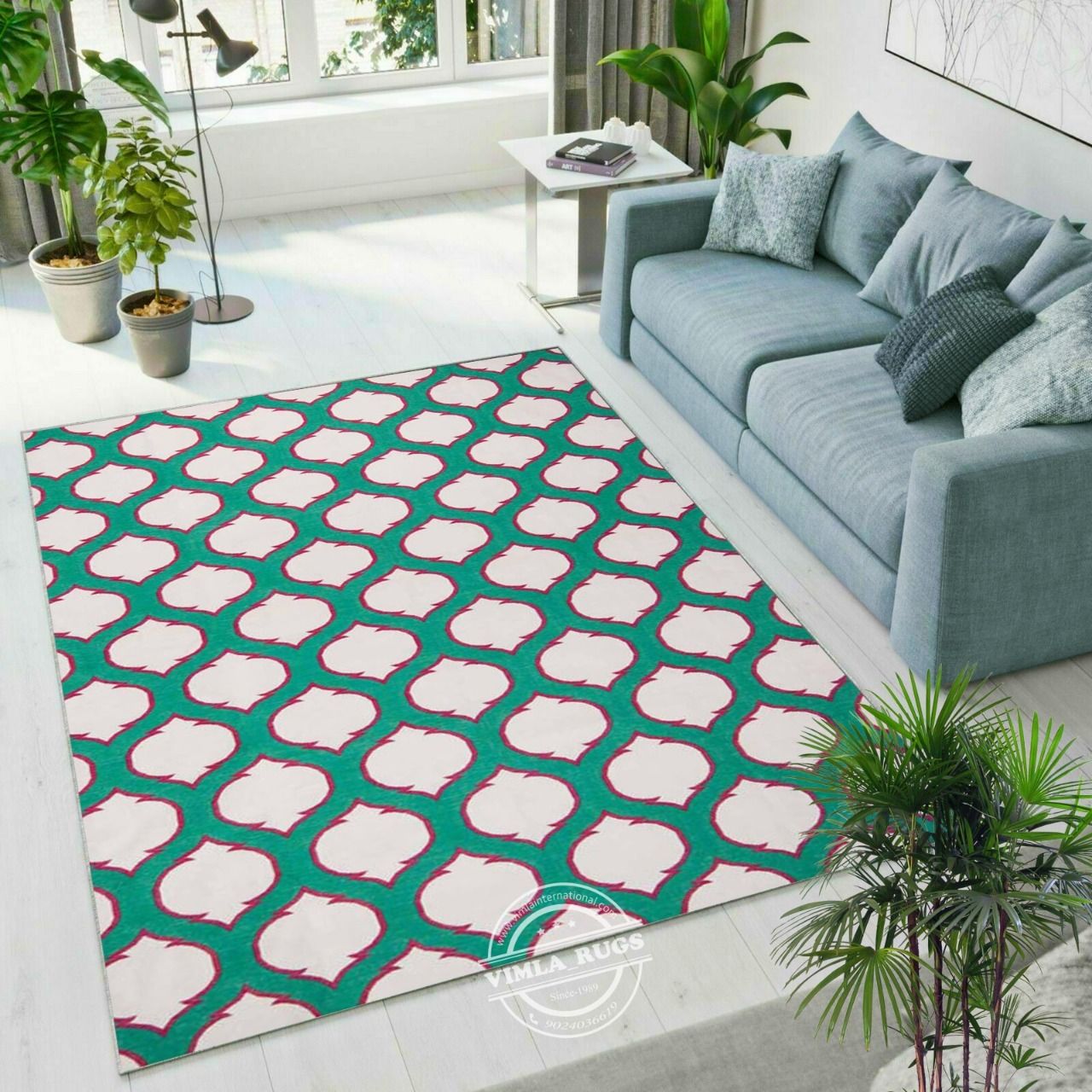 Cotton Flat Weave Area Rug