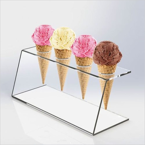 Ice Cream Acrylic Holder By MIRAJ ACRYLIC