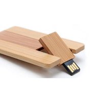 Wooden Card Shape Pendrive