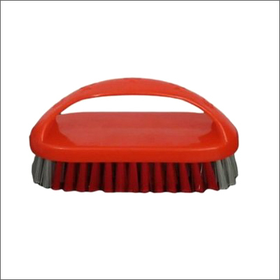 Plastic Cloth Cleaning Brush - Plastic Material 20 Grams Red & Grey Color | Soft Bristle for Effective Cloth Cleaning