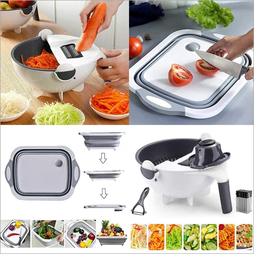 9 In 1 Veg Cutter With Drain Basket
