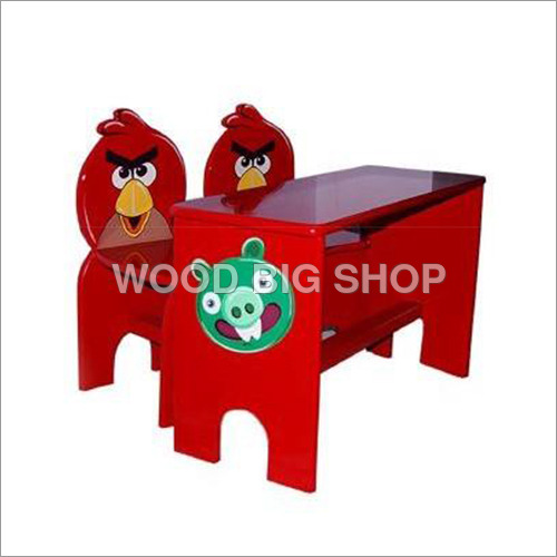 Angry Bird Table With Two Chair