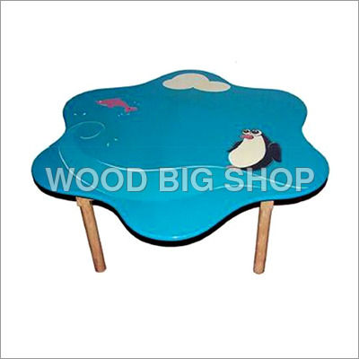 Flower Shaped Kids Table Primary Material: Wood