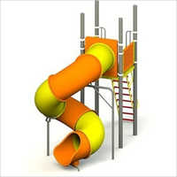 Kids Playground FRP Tube Spiral Slide