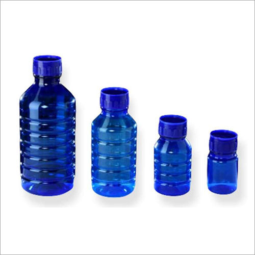 PET Transparent  Blue Regular Pesticide Bottle