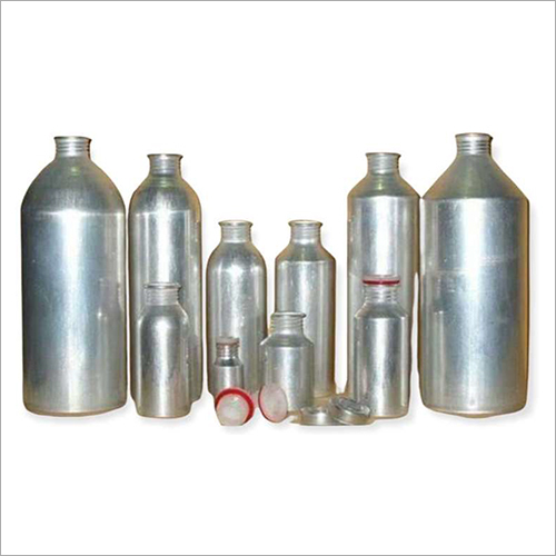 Silver Aluminium Conical Pesticide Bottle