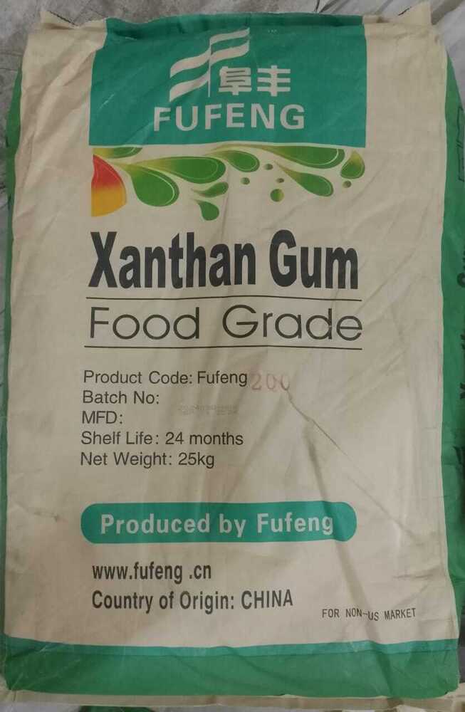 Xanthan Gum - Food Grade Powder, 25 Kg Moisture-Free Sealed Packaging, 24 Months Shelf Life, Thickening and Stabilizing Agent