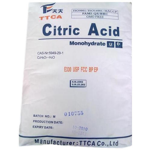 Citric Acid Monohydrate Powder